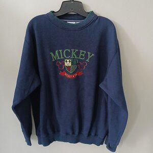 Mickey Mouse Women's Vintage 90's Embroidered Logo Sweatshirt Size XL